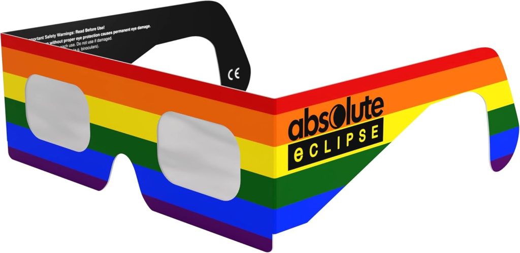 Gafas Eclipse Solar Homologadas ISO 12312-2 CE EPI | Lentes para Eclipse Solar | Fabricante Europeo Reconocido AAS | Eclipse Total España 2026 | Breeze | Pack de 6