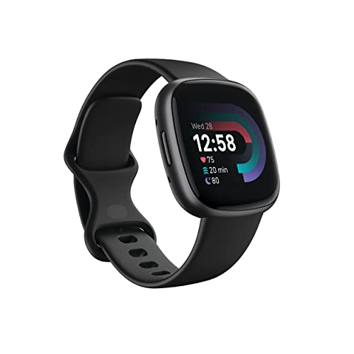 Google Fitbit Versa 4 Fitness Smartwatch, 24/7 Heart Rate - Black/Graphite