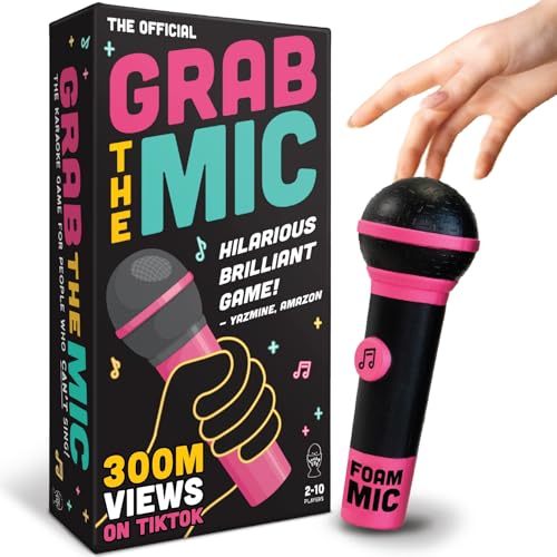 Grab The Mic, Karaoke Party Game for Bad Singers, Family & Adult Fun