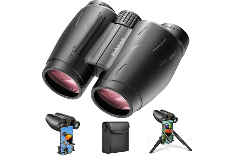 HD Binoculars 25x30 for Adults with Phone Adapter,Tripod and Tripod Adapter,Waterproof Binoculars for Bird Watching,Hiking,Travel and Sport Games