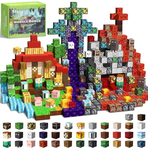 Intoypad 300PCS Magnetic Blocks, Magnetic Building Tiles STEM Toys for Kids