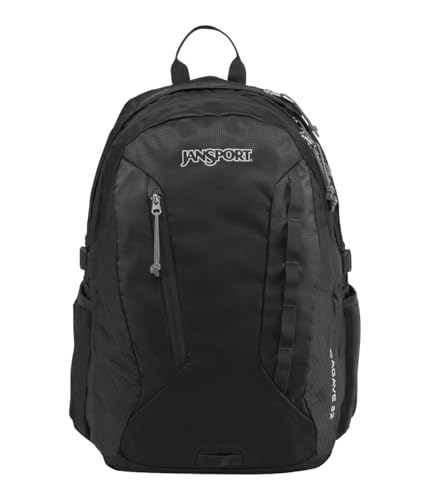 JanSport 32L Agave Hiking Backpack - 15 Inch Laptop Sleeve, Black