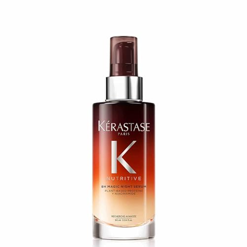 Kérastase Nutritive 8H Magic Night Sérum Profesional Noche Pelo Seco 90ml | Sérum capilar Profesional que nutre en profundidad y actúa como sellador de puntas abiertas. Ideal para Pelo seco y largo.