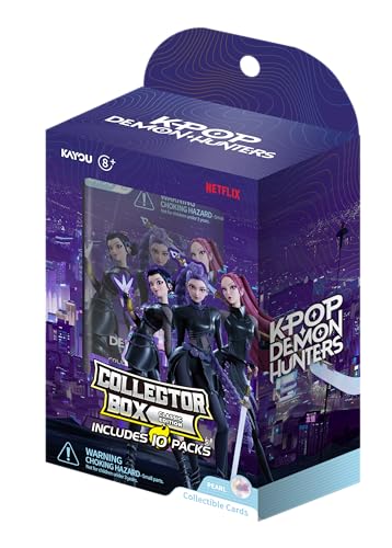 Kayou Kpop Demon Hunters Collectible Trading Cards, Classic Edition, Series 1, Collector Box, 10 Packs