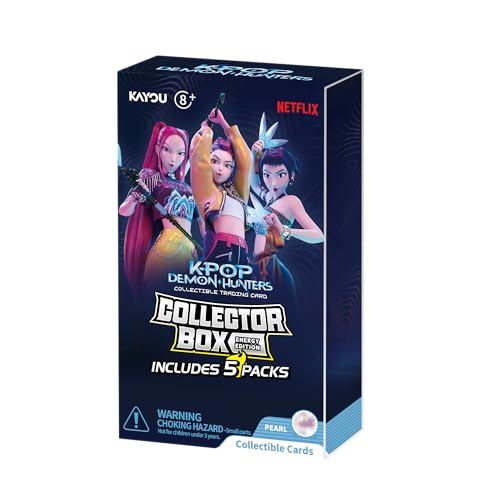 Kayou Kpop Demon Hunters Collectible Trading Cards, Energy Edition, Series 1, Collector Box, 5 Packs