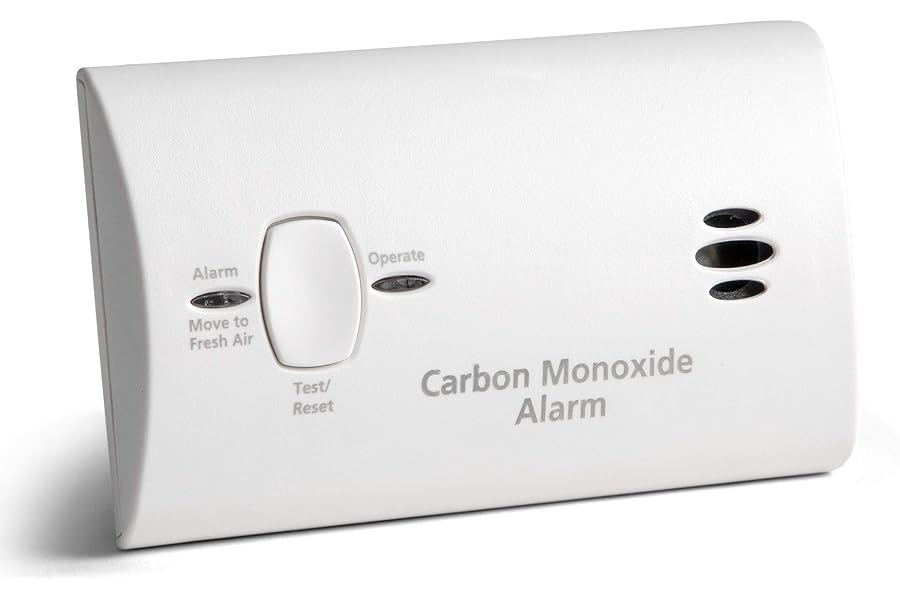 Kidde Carbon Monoxide Detector, AA Battery Powered, Portable for Travel or Home, 85 dB Alarm, LED Status Indicators, 3rd Edition