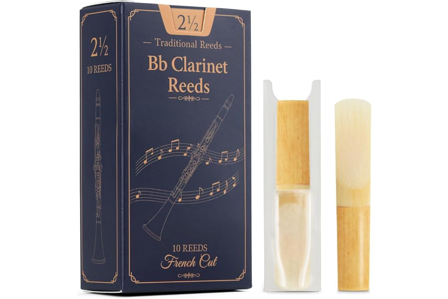 Krskul Bb Clarinet Reeds, Select Natural Cane, Strength 3.0 | Intermediate to advanced strength. Improved control across registers. Select cane. Bb clarinet 3.0 medium-hard strength.