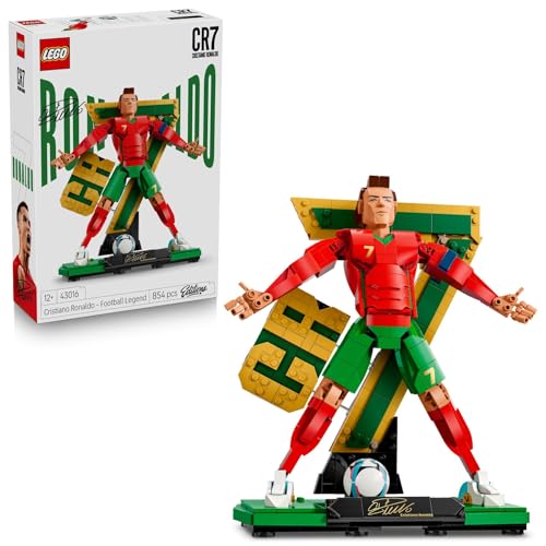 LEGO Editions Cristiano Ronaldo – Voetballegende - 3D-Bouwpakket voor Kinderen met Verzamelbaar Voetbalpoppetje - Kinderkamer Decoratie - Cadeau voor Jongens, Meisjes en Fans vanaf 12 Jaar 43016