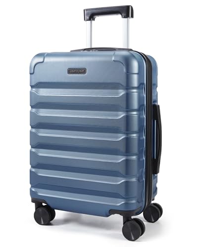 LIGHT FLIGHT Carry On Luggage 22x14x9 Airline Approved Suitcase,Royal Blue