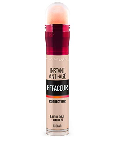 Maybelline New York - Instant Effaceur - Anti-cernes/Correcteur Fluide - Teinte : Clair (03) - 6,8 ml | Maybelline New York Instant Effaceur Anti-Cernes Correcteur Clair 03 6,8ml