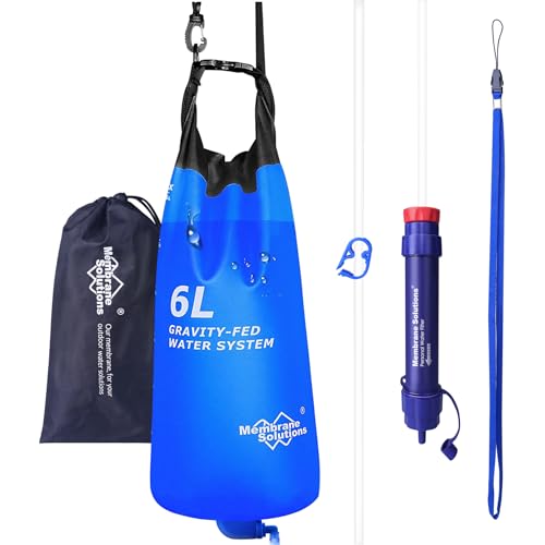 Membrane Solutions 6L Gravity Water Filter Pro for Group Camping