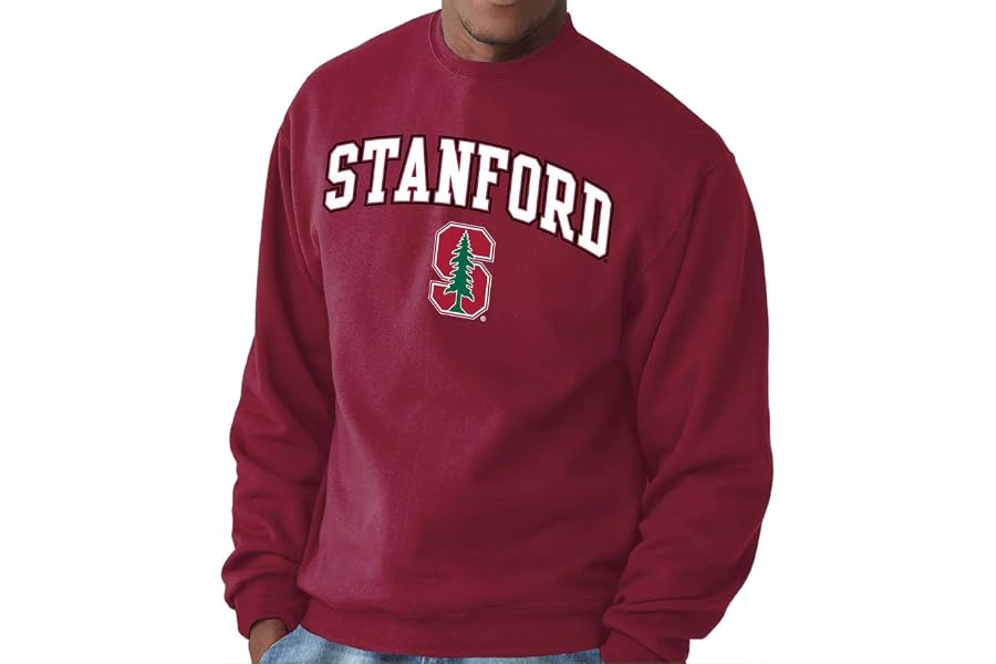 NCAA College Sweatshirt Fleece Crewneck Pullover for Men and Women | Officially licensed NCAA college gameday crewneck pullover - 9 oz fleece lined sweatshirt with arch and logo design