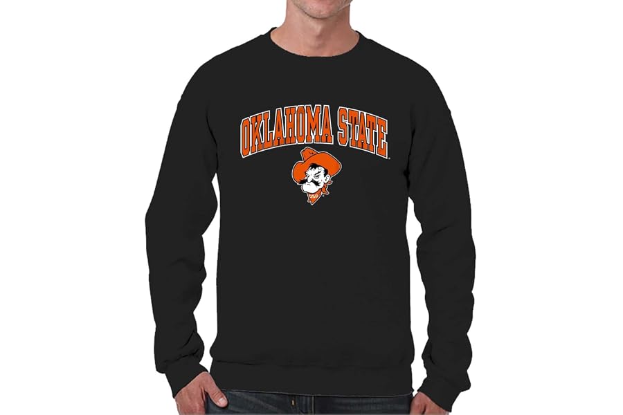 NCAA College Sweatshirt Fleece Crewneck Pullover for Men and Women | Officially licensed NCAA college gameday crewneck pullover - 9 oz fleece lined sweatshirt with arch and logo design