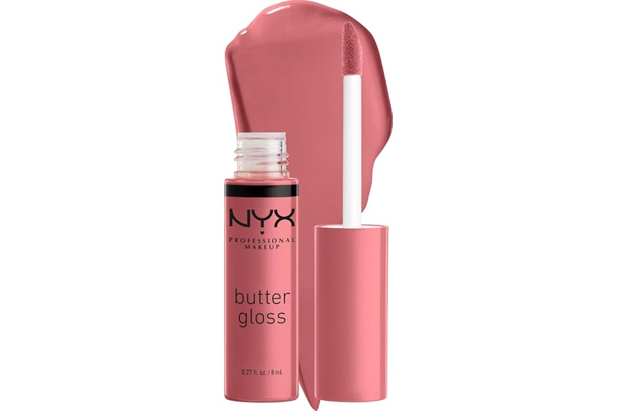 NYX PROFESSIONAL MAKEUP Butter Gloss, Non-Sticky Lip Gloss - Tiramisu (Brown)