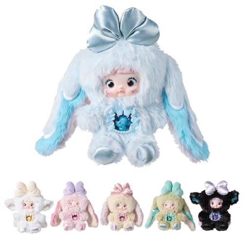 Nommi Plush Blind Box Stuffed Soft Keychain with 3 Expressions (Random 1)