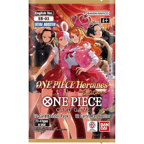 One Piece Card Game TCG Heroines Edition 12-Card Booster Pack - English Edition - Extra Booster EB-03