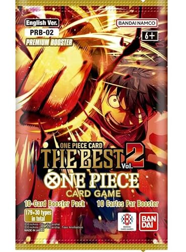 One Piece Card Game TCG - Premium Booster The Best Vol. 2 10-Card Booster Pack - PRB-02 English Version