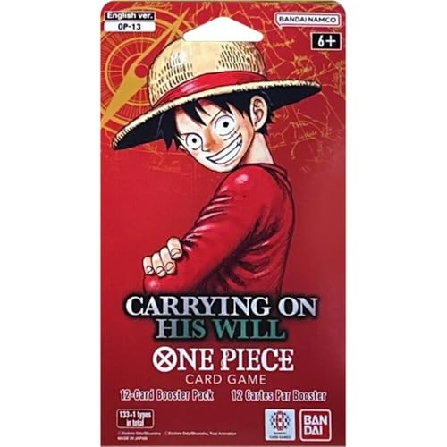One Piece TCG: Carrying on His Will Sleeved Booster Pack (OP-13) - 12 Cards
