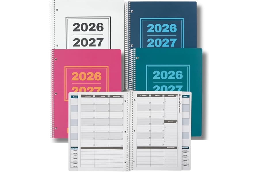 Order Out Of Chaos Academic Planner 2026-2027 Student Planner 8.5 x11 Teal