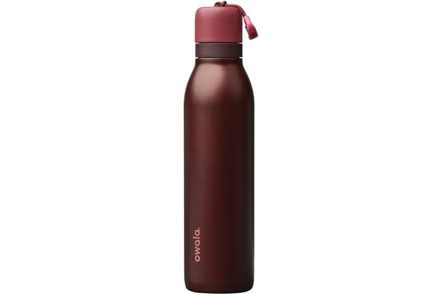 Owala FreeSip Twist Stainless Steel Water Bottle 24 oz Black Cherry