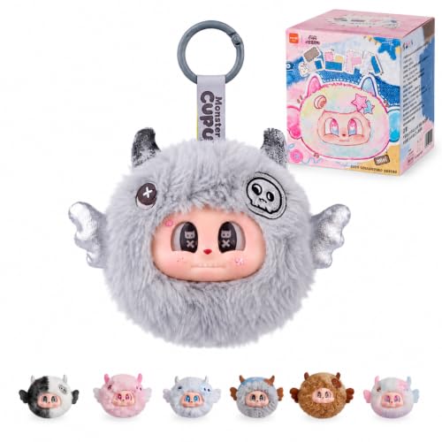 POP JOY Monster Cupa Stuffed Plush Blind Box with Keychain (Random 1 Box)