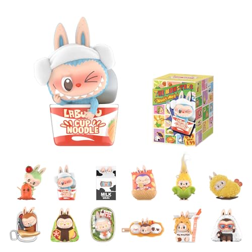 POP MART THE Monsters Wacky Mart Series Blind Box Figures, Random Design Action Figures Collectible Toys Home Decorations, Holiday Birthday Gifts for Girls and Boys, Single Box