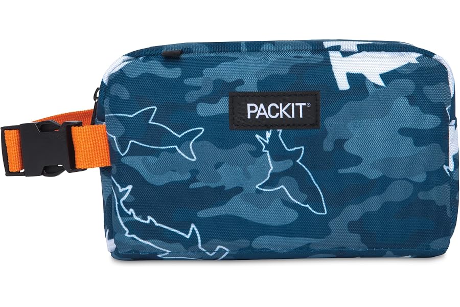 PackIt Freezable Snack Box, Camo Sharks