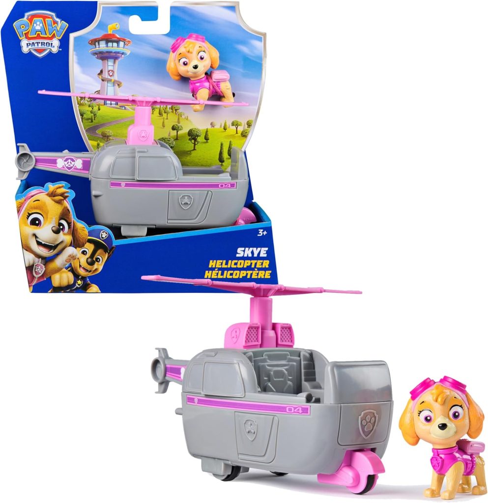 Paw Patrol Patrulla Canina Skye y Helicóptero de Juguete 15cm +3 años | Helicóptero de juguete de 15 cm y figura Skye para recrear las aventuras de Patrulla Canina. Para niños desde 3 años.