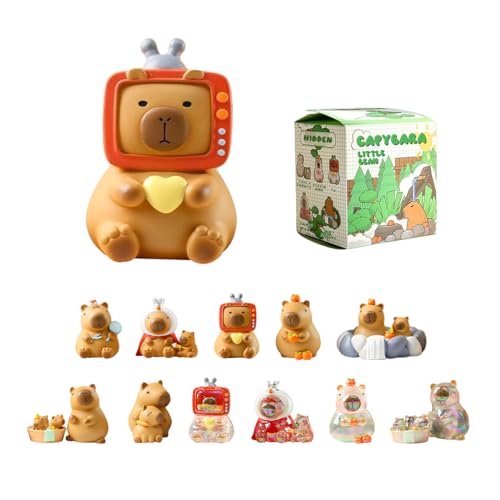 Popobox Capybara Lazy Days Blind Box Figure, Random Design Action Figure