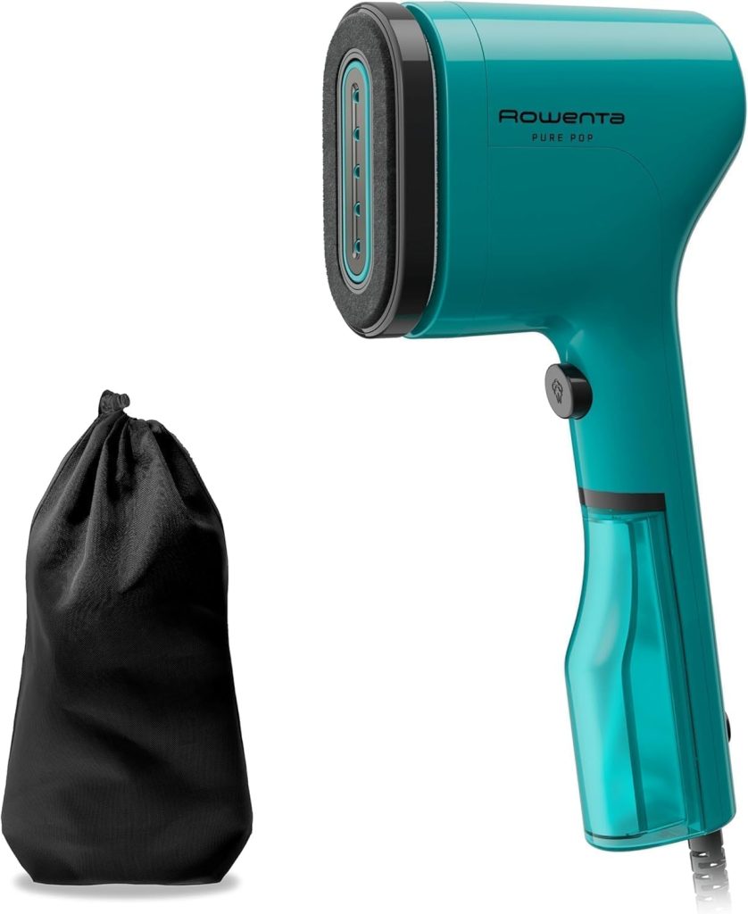 Rowenta Pure Pop, Plancha de Vapor 1300 W para Viaje, Verde | Vapor continuo 20 g/min, Plancha y Purifica, Elimina pelusas, Cabezales reversibles, Elimina hasta el 99,99% de virus, DR2024