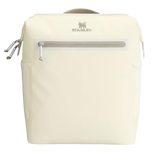 STANLEY Madeleine Soft Cooler Backpack, 14.8 qt, Cream