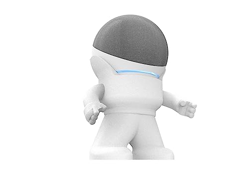 Splin Alexa Smart Speaker Echo Dot 4th or 5th Gen Desktop Stand Stand - Amazon- Mr. Bill (White)