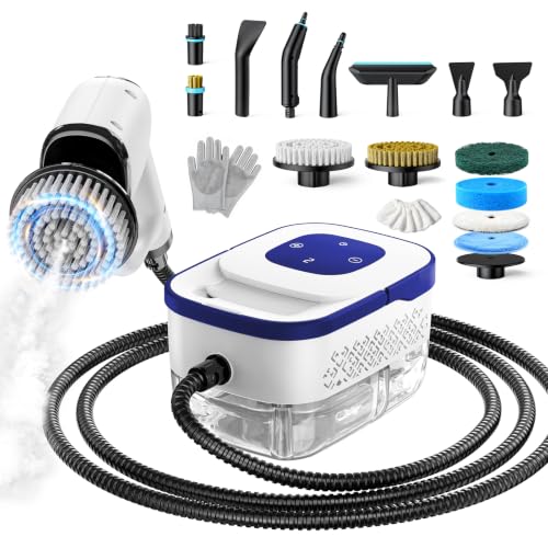 Steam Cleaner, Electric Spin Scrubber Portable Steamer for Cleaning