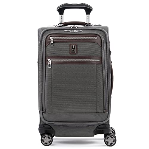 Travelpro Platinum Elite Carry-On Luggage Spinner, Grey, 21-Inch
