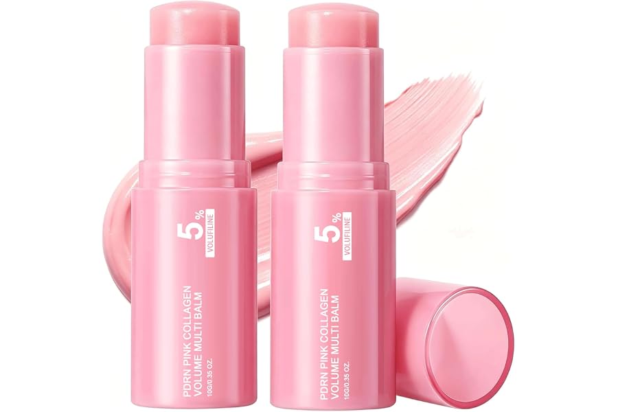 Vult PDRN Pink Collagen Volume Multi Balm, Volufiline Stick 2PCS | Hydrating Multi Wand, Smooth Fine Lines & Wrinkles, Nourishing Collagen Stick for Face, Eye & Lip Care