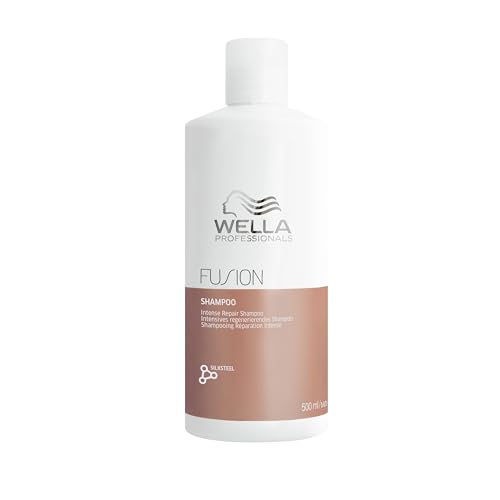 Wella Professionals FUSION Champú de Reparación Intensa para Cabello Seco y Dañado - Brillo y anti rotura, 500ml