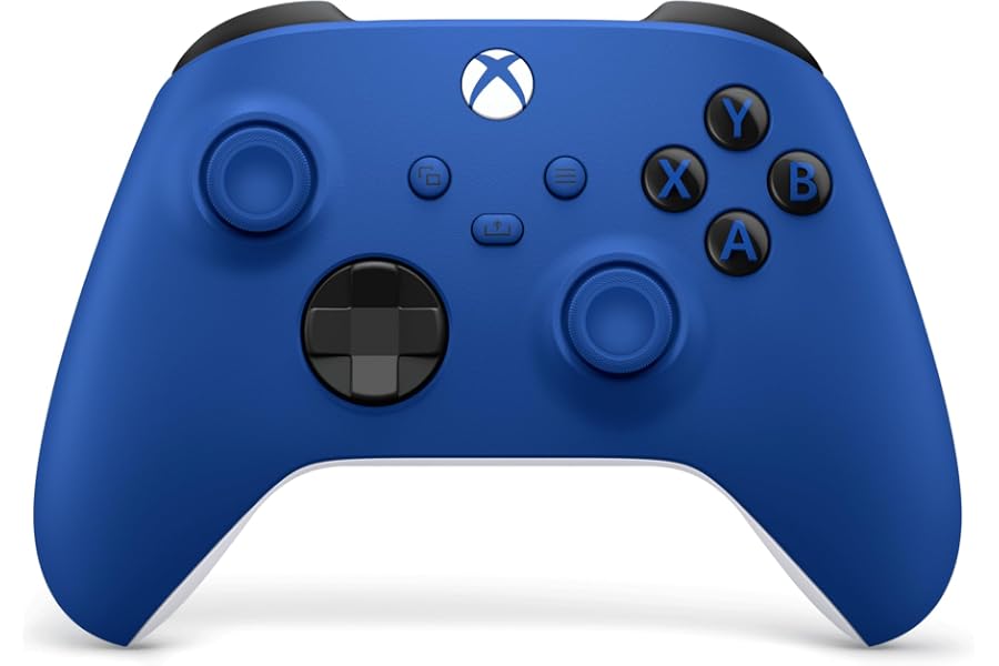 XBOX Wireless Gaming Controller | Shock Blue | Consoles, PCs, TVs, mobile, and more | Textured Grip | Wireless, Bluetooth, USB-C Connectivity