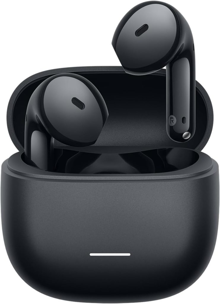 XIAOMI Redmi Buds 8 Active, écouteurs Semi-Intra, autonomie 37h, Noir | Transducteur titane 14,2 mm, basses puissantes, connexion à 2 appareils, 5 modes EQ, Bluetooth 5.4, IP54
