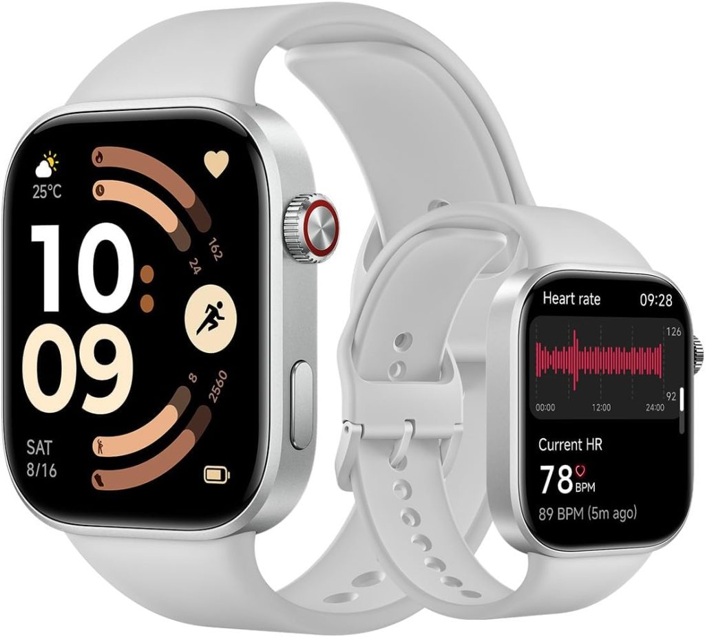 XIAOMI Redmi Watch 6, smartwatch Hombre y Mujer, 24 días, Gris | Pantalla 2,07", monitor de corazón, sueño y estrés, 150+ deportes, GPS, 5 ATM, Android e iOS