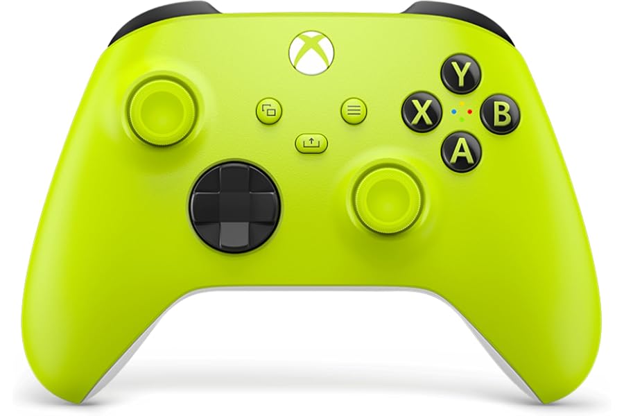Xbox Wireless Gaming Controller | Electric Volt | Consoles, PCs, TVs, mobile, and more | Textured Grip | Wireless, Bluetooth, USB-C Connectivity