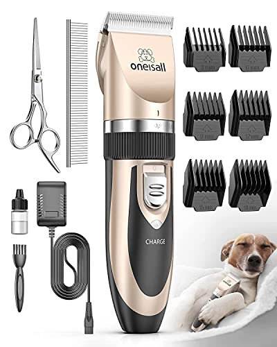 oneisall Dog Clippers Grooming Kit for Dogs Cats Pets