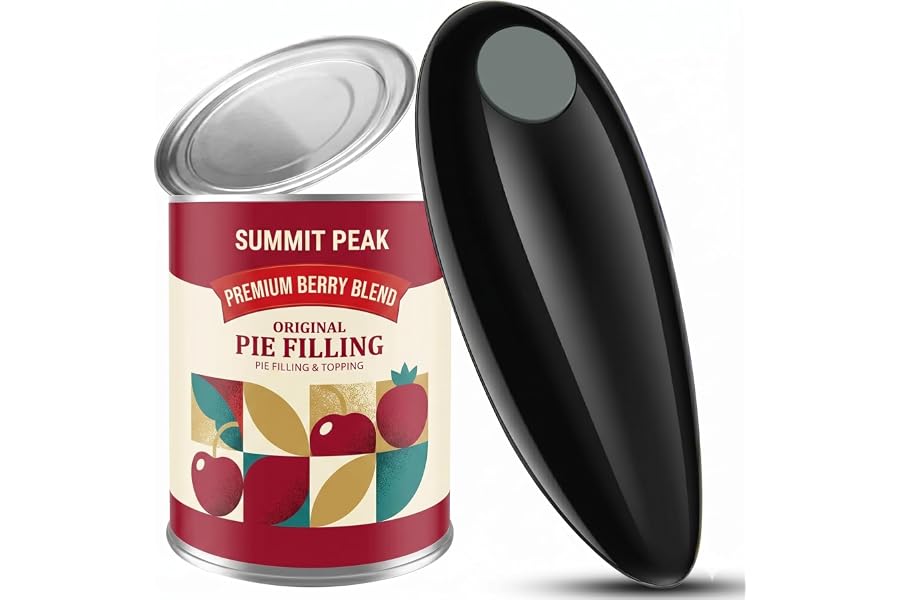 yakbins Electric Can Opener, One-Touch Automatic Handheld Can | Kitchen gadgets suitable for older adults with arthritis or weak hands.