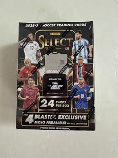 2026 Panini Select Road to FIFA World Cup™ Soccer Trading Cards Retail Blaster Box | 24 Cards Per Box | Exclusive Green & Pink Mojo Parallels | Official FIFA World Cup 2026 Collectibles