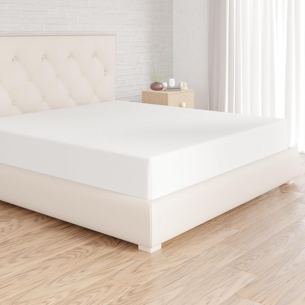 Amazon Basics Drap Housse, 180 x 200 x 30 cm, en Polyester Microfibre pour Matelas Épais jusqu'à 30 cm, Blanc