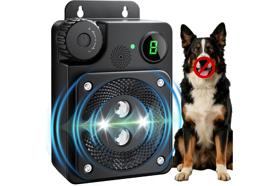 Anti Barking Device for Dogs, Dog Bark Deterrent Devices, 3 Modes | Bark Box with 3 ultrasonic modes and up to 50 ft range, for indoor and outdoor use, helps discourage nearby dogs' barking