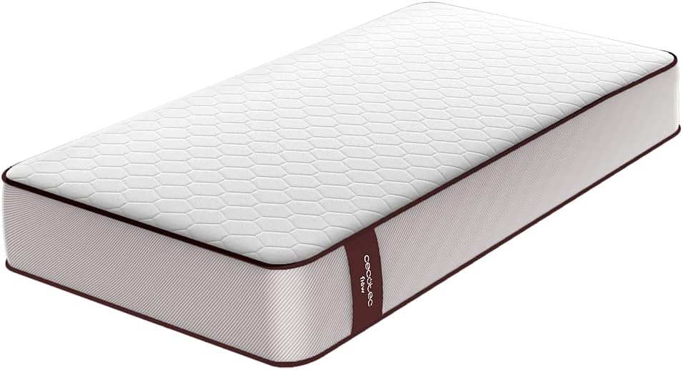 Cecotec Colchón Viscoelástico Flow PureVital 1900 Medida 135x190. Multicapa, Altura 21cm, Firmeza Alta, Núcleo FoamVital, Doble Cara Dual System para Invierno y Verano