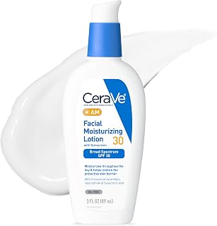 CeraVe AM Facial Moisturizing Lotion, SPF 30 Face Sunscreen, 3oz