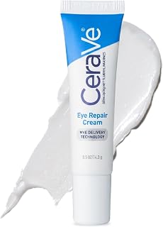 CeraVe Eye Repair Cream, Hyaluronic Acid Eye Cream for Dark Circles, 0.5oz