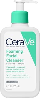 CeraVe Foaming Facial Cleanser, Face Wash for Oily Skin, 8fl oz