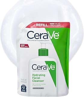 CeraVe Hydrating Cleanser with Hyaluronic Acid, Face Wash, Dry Skin, 16oz